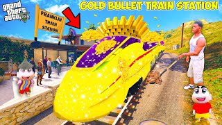 Franklin Made An Gold Bullet Train Station In Front Of His House.. | GTA 5 AVENGERS