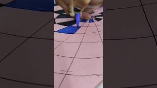 Easy zentangle pattern for beginners #doodle #zentangle #fineline #fyp #mindrelaxing #art