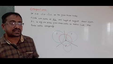Radical axis ,orthogonal circle