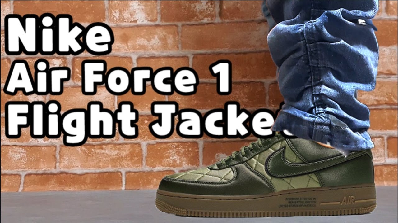 Nike Air Force 1 Low Quilted Flight Jacket unboxing/nike air force 1 ...