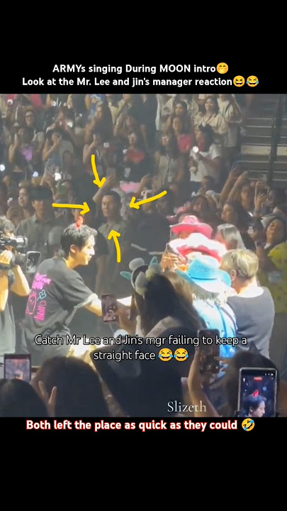 This part of the concert is soo fun😂His concerts are so much fun😭 #jin #concert #trending #shorts
