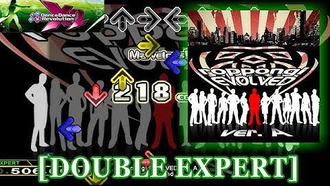 【DDR X2】 roppongi EVOLVED ver. A [DOUBLE EXPERT] 譜面確認＋クラップ