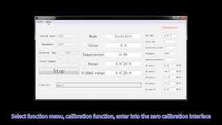 Cabliration of water Digital turbidity/TSS sensor