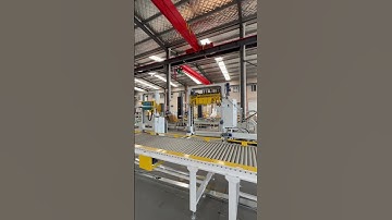 Fully automatic pallet strapping machine #automatic