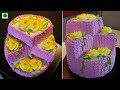 Easy 3 tier Cake Recipe | Amazing  Anniversary Cake Decoration Idea | Wedding Cake decoration Idea