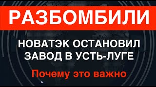 Разбомбили! НОВАТЭК остановил завод в Усть-Луге. Почему это важно