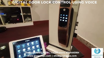 Digital Door Lock Control Using Alexa | GVR Groups | Lock Voice Control Automation