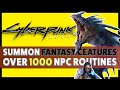 Cyberpunk 2077 – Fantasy Battles, Over 1000 NPC Routines, Map Size, Mission Design, & More