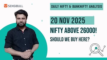 NIFTY Analysis for tomorrow 20 NOV | Hindi Market Outlook