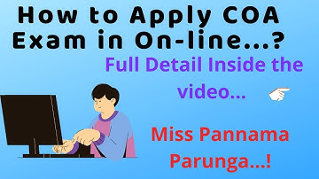 How to Apply_COA Exam_ in Online | COA_ Exam _Online Apply | Computer _on Office _Automation 2021 |