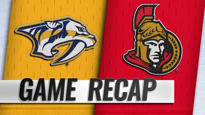 Chabot scores OT winner to lead Sens past Preds, 4-3