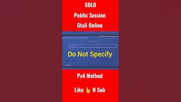 How to get a Solo Public Lobby! (Ps4 Method) Working After Patch 1.58 (Gta5 Online Glitches) #shorts