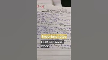 UGC NET JRF Dec 2023 important notes for paper social work #yt #youtube #2023