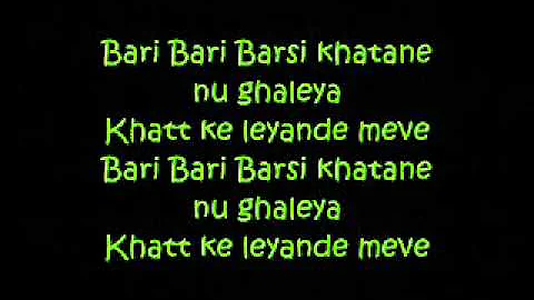 Punjabi Mc - Bari Barsi Lyrics