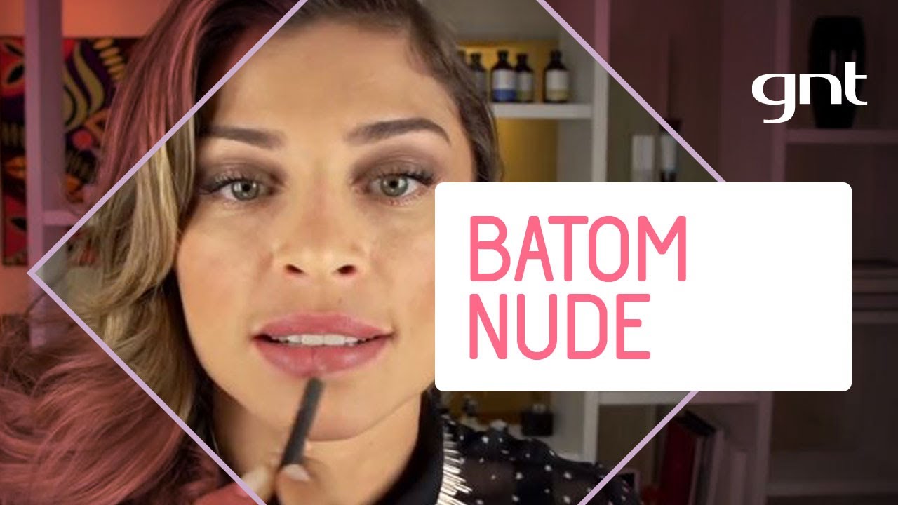 Como fazer um batom nude usando lápis e hidradante labial | Dicas da Grazi