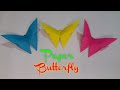 Easy DIY craft how to make easy origami Butterfly in 3 minutes How to make Origami Paper Butterflies