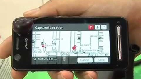 Mio Explora K75 GPS phone product introduction at Computex 2009