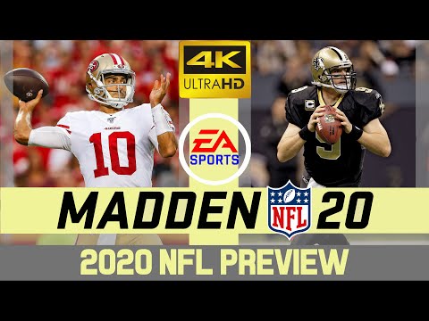 San Francisco 49ers @ New Orleans Saints - NFL 2020 Week 10 - Madden Simulation - 4K