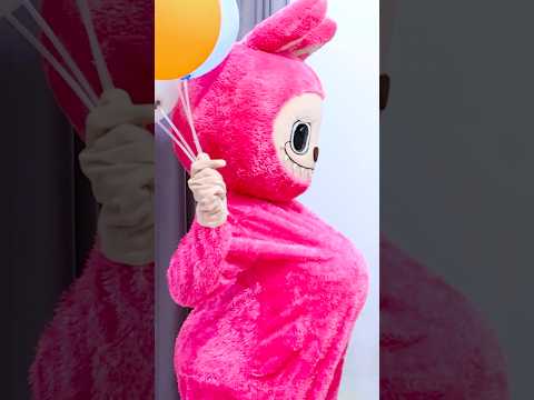 Labubu hamil bawa balon #chikaku #shortvideo #short