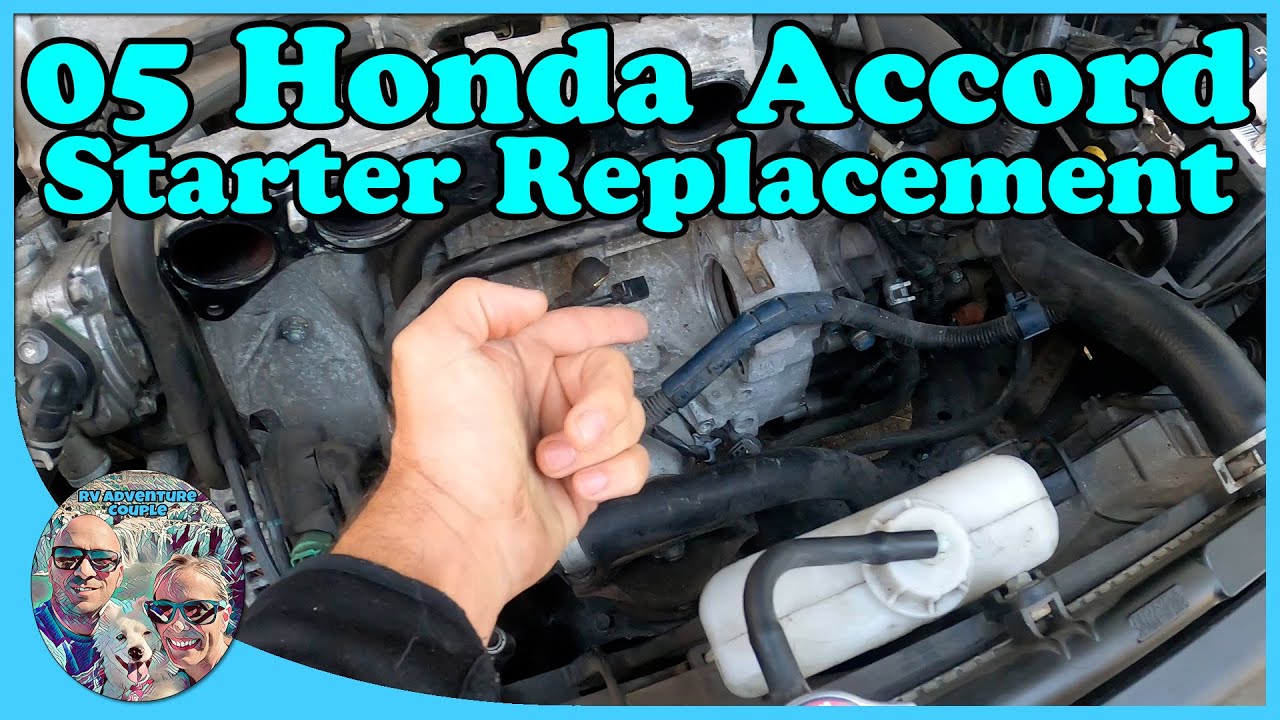 2005 Honda Accord Starter Replacement - In 5 Minutes - YouTube