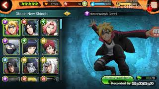 Jogando naruto x boruto ninja voltage ...