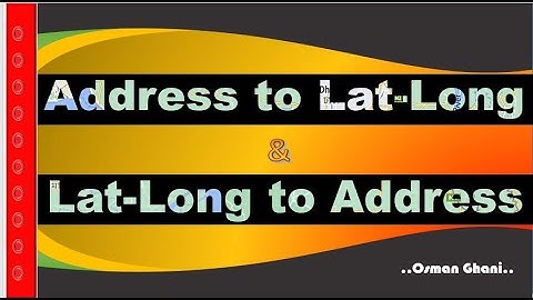 Convert bulk Address to Lat-Long & Lat-Long to Address (Geo Code & Reverse Geo Code)