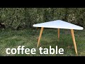 Modern Triangle coffee table | DIY
