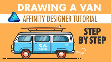 Affinity Designer - Drawing a van flat illustration. Guided Tutorial.