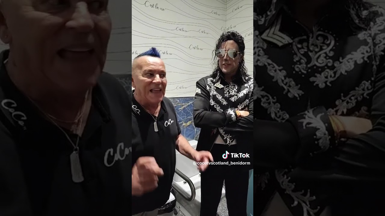 Micheal jackson experience benidorm with myself coco #michealjacksonexperience #tropicalbar #cocotv