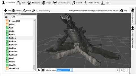 Alien Pack Vol 2  Smile Game Builder full movement list Kraken
