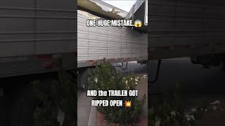 This Trucker Made the Most Expensive Mistake Today 🚛⚠️ #shorts #viral #fyp