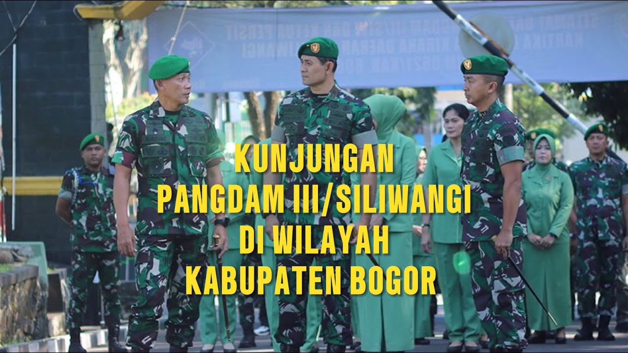 Kunjungan Pangdam III Siliwangi di wilayah Kabupaten Bogor