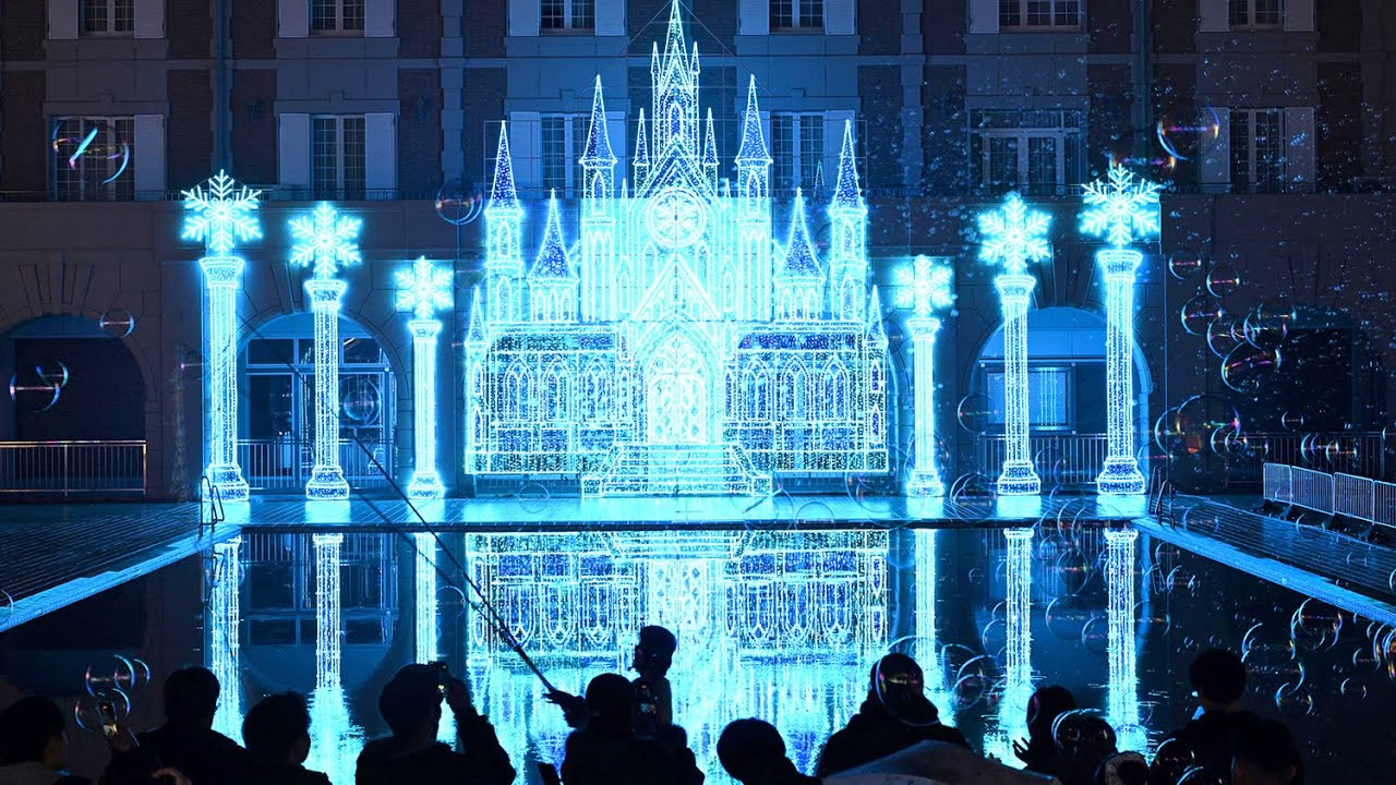 聖夜にきらめく光のアート LED電球600万個でつくる祭典「神戸イル