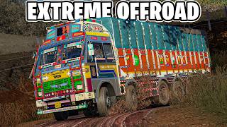 Indian Tata 4923c Truck Driving on Extremely Mud Roads | Ets2 screenshot 2