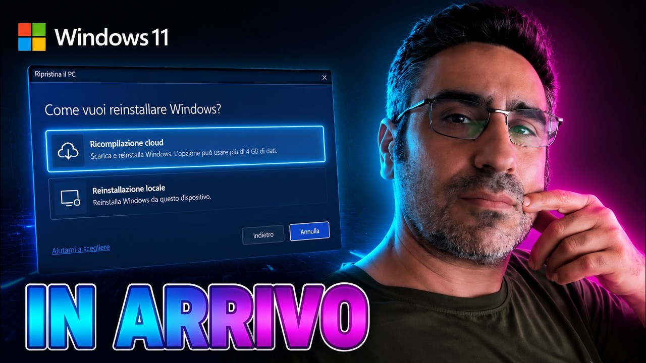 Thumbnail del video Presto su Windows 11: reinstalli tutto con un solo click