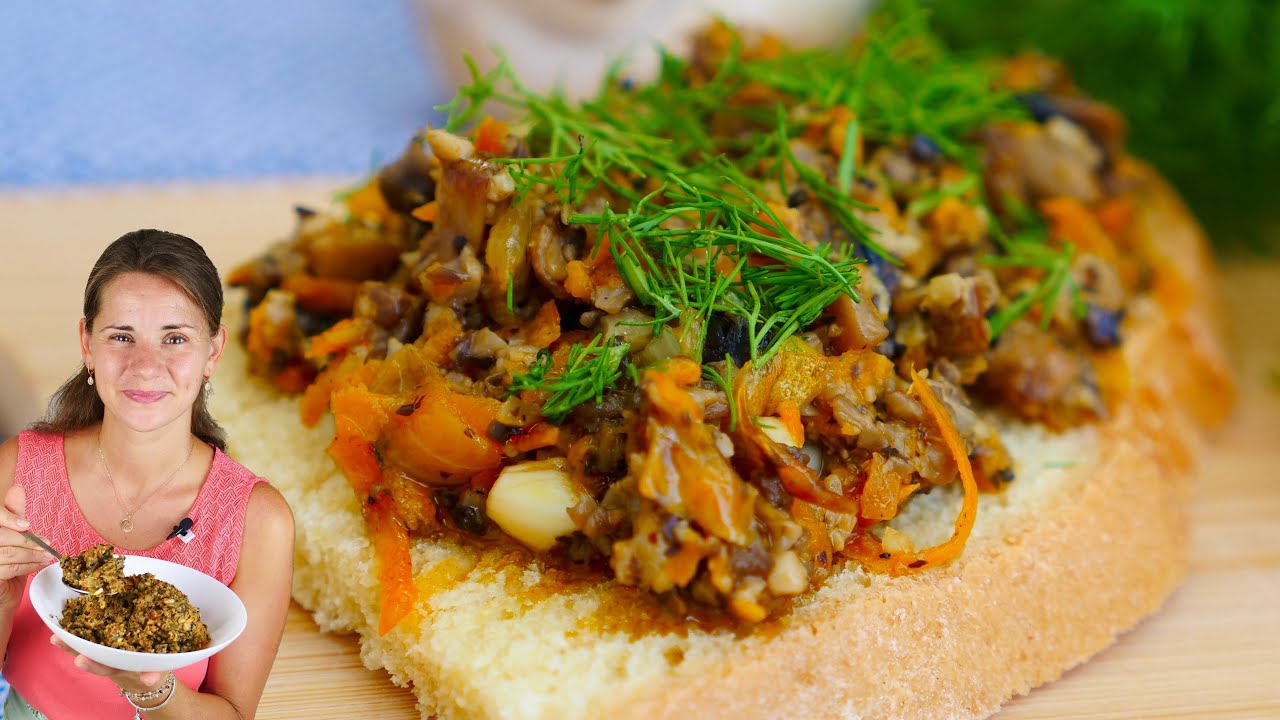 Рецепт:  Грибной паштет из шампиньонов