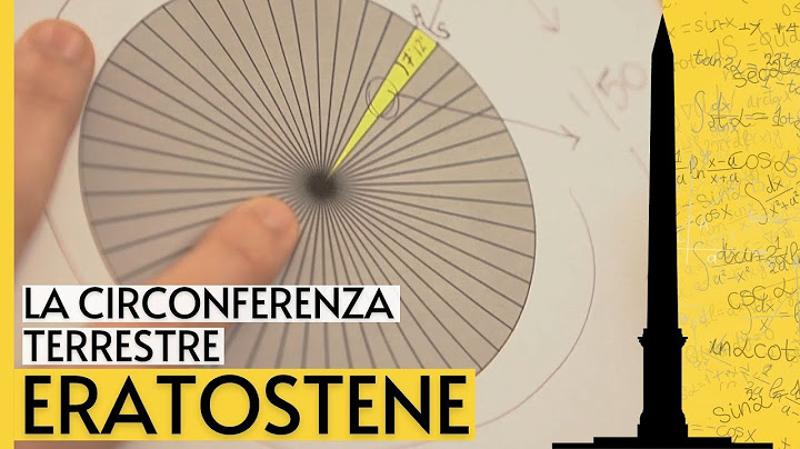 Come Eratostene ha misurato la circonferenza terrestre?