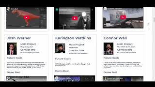 GIMM 480 & 490 - GIMM Alumni Website screenshot 1