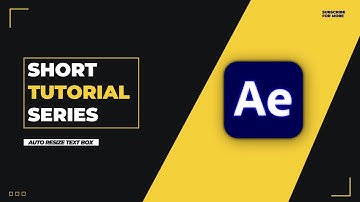 Quick Auto Resizing Text Box Without Expressions in After Effects - Easy Way