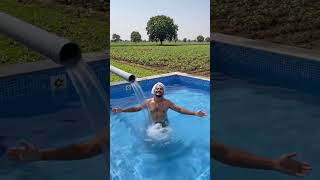 khet me sweeming pool #technology #lifeisbutadream #farming #agriculture #desilife
