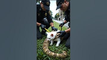 Snake Rescue: Cat Saved From Python