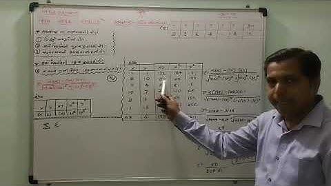 Stat - STD 12 - Correlation - Carl Pierson Method