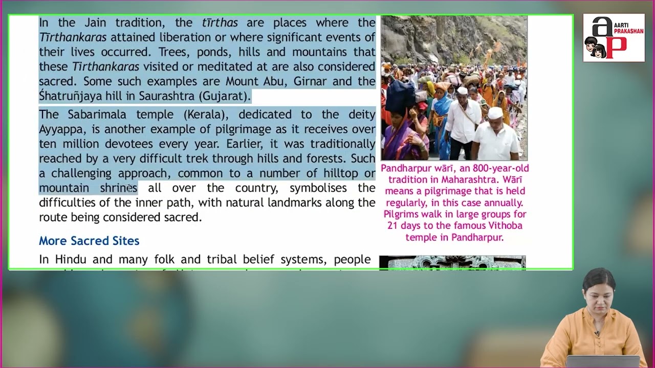 Ch 8 | Aarti Prakashan | SST | Class 7 | How The Land Becomes Sacred | For children