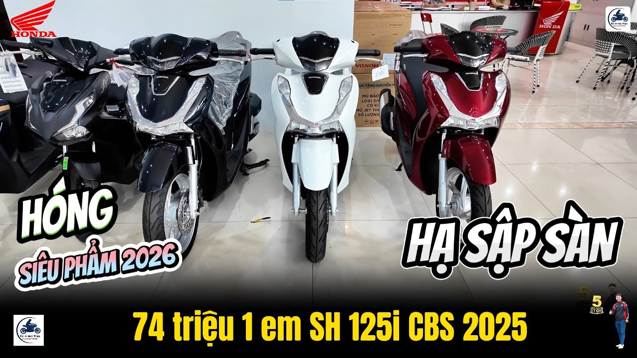 “HẠ SẬP SÀN THÁNG 10” SH 125i & 160i 2025 – Chờ SH 2026 NEW ▶ Chỉ 74 triệu 1 em SH 125i 2025 🔴 GXMV