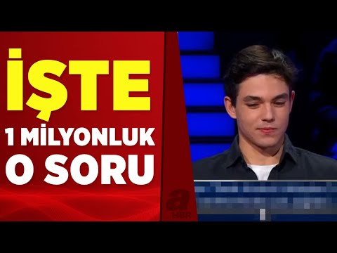 20 yaşındaki Batu, Kim Milyoner Olmak İster'deki 1 milyonluk soruyu açtırdı | A Haber