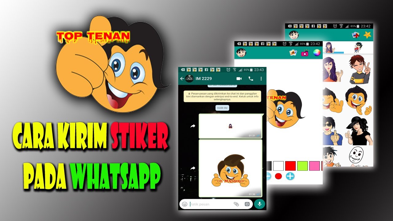 Cara Membuat Stiker  Pada Whatsapp  YouTube