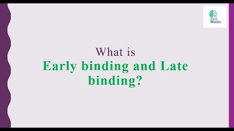 Early binding and Late binding | Interview questions in C# | In simple words | By iTech Warrior