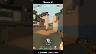4k with Ghost in Pistol Round // Astra 4k #shorts #valorant