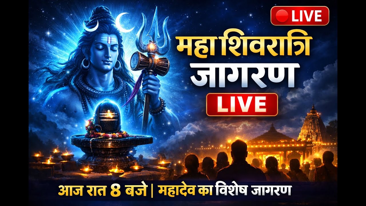 🔴 LIVE Shiv Jagran 2026 | महाशिवरात्रि स्पेशल जागरण | Om Namah Shivaya Chanting | Mahadev Bhajan