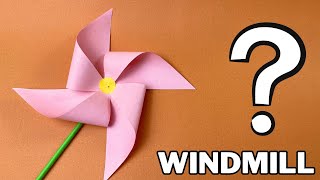 DIY Paper Windmill Craft | Easy Origami Windmill Tutorial🌀